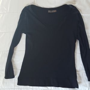 Zara Basic black tee sz L